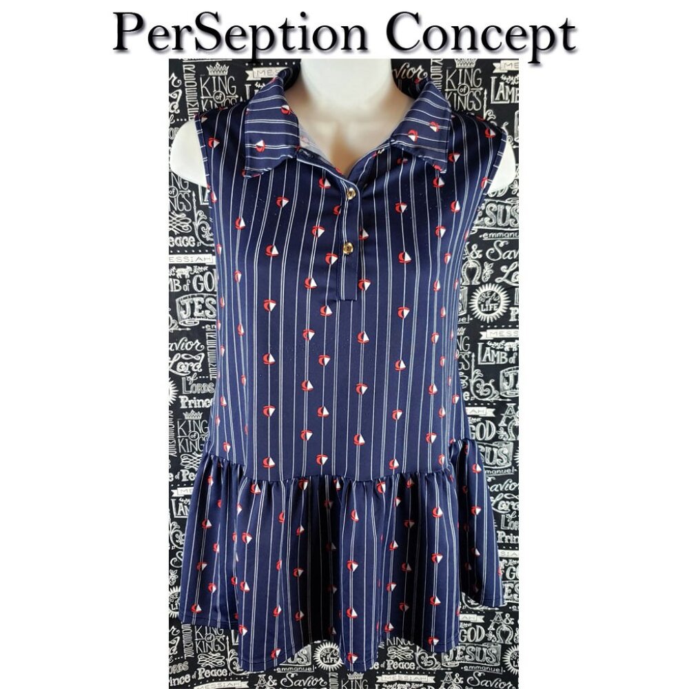 PerSeption Concept Nautical Shirt Size Small